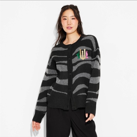 Target x Paul Tazewell Wicked Graphic Oversized Cardigan NWT Ariana Grande - Picture 1 of 5